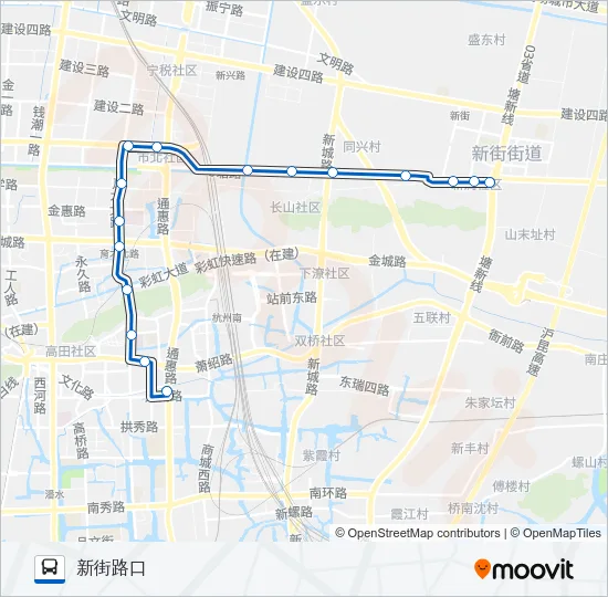 709路 Bus Line Map