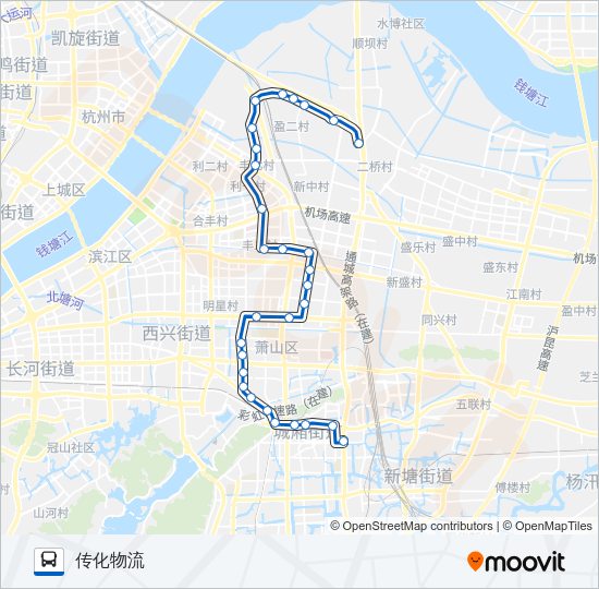 公交710路的线路图