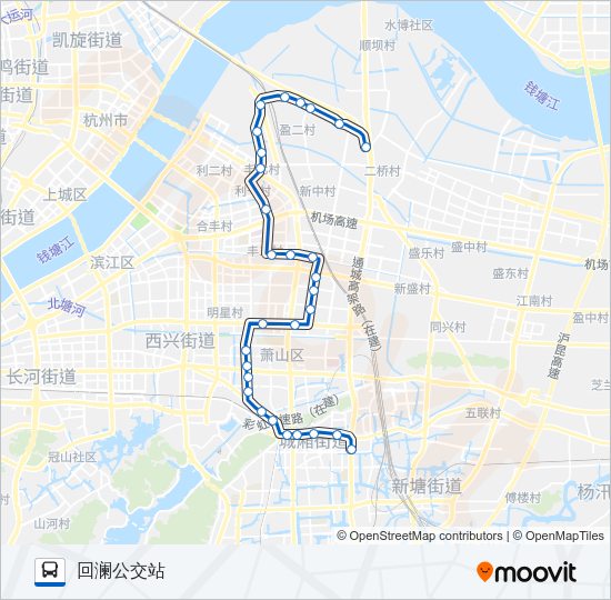 公交710路的线路图