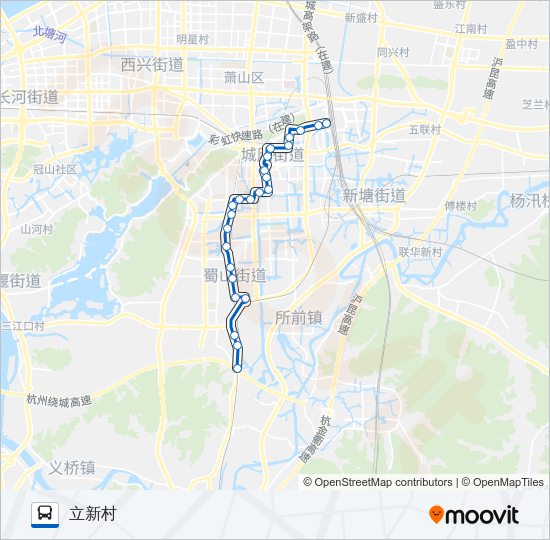 公交711路的线路图