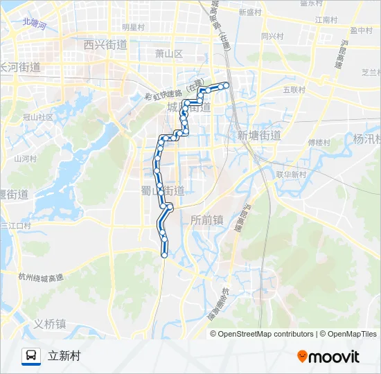公交711路的线路图