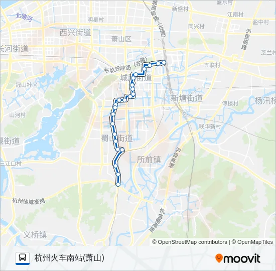 711路 Bus Line Map