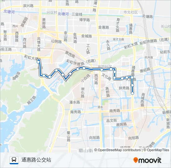 712路 Bus Line Map