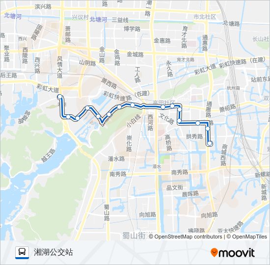 公交712路的线路图