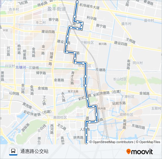 715路 bus Line Map