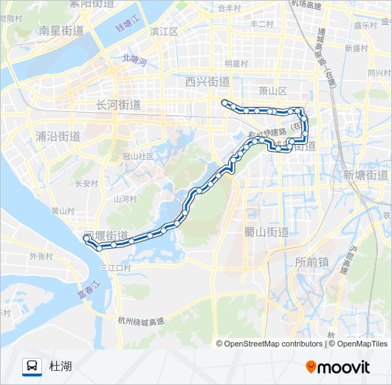 公交716路的线路图