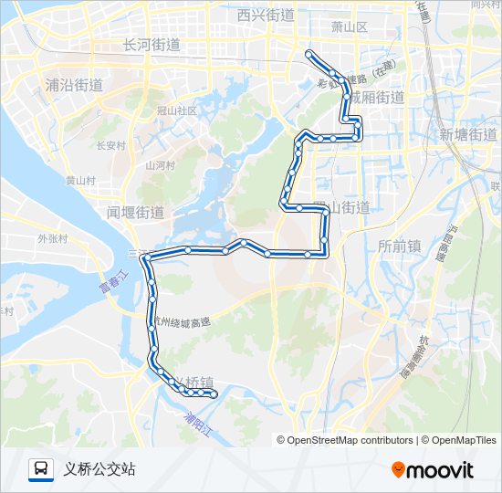 719路 bus Line Map