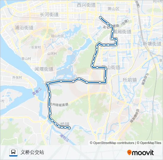 719路 Bus Line Map