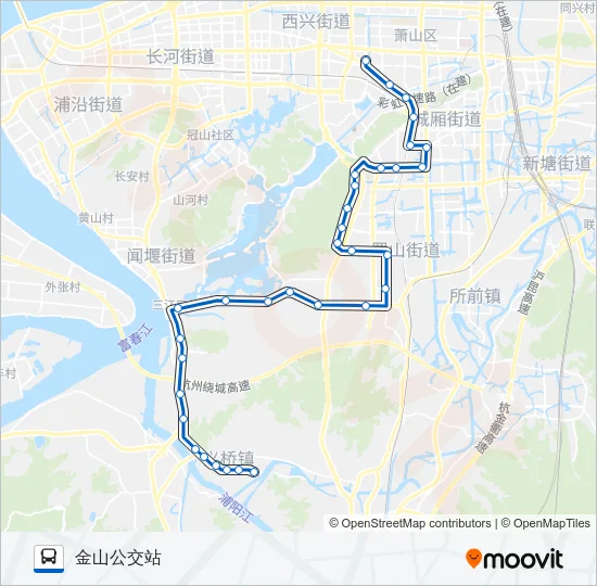 719路 Bus Line Map