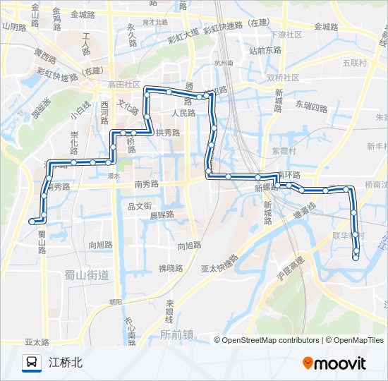 公交723路的线路图