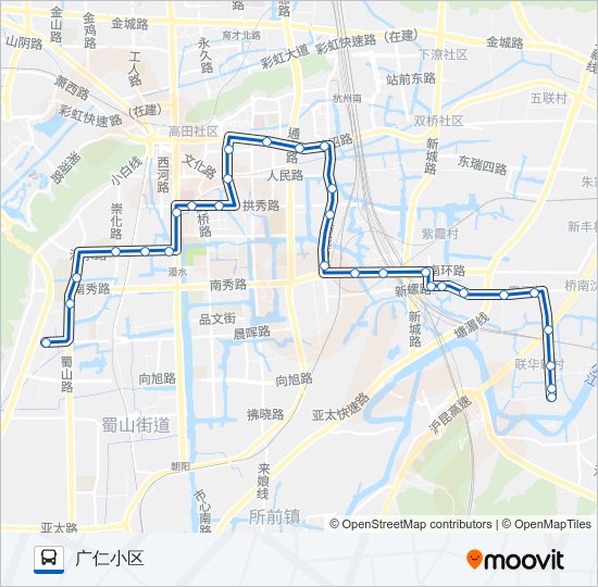 723路 bus Line Map