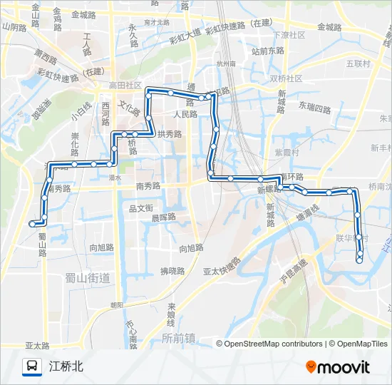 723路 Bus Line Map
