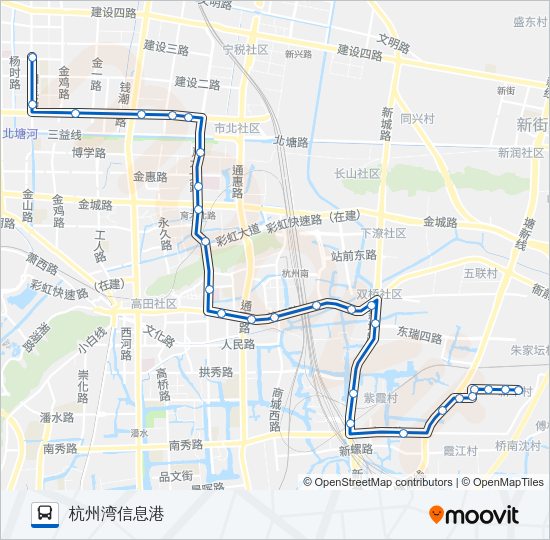 公交725路的线路图