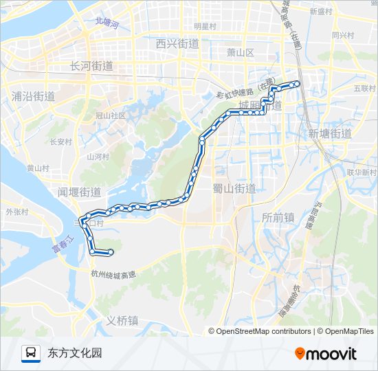 公交726路的线路图