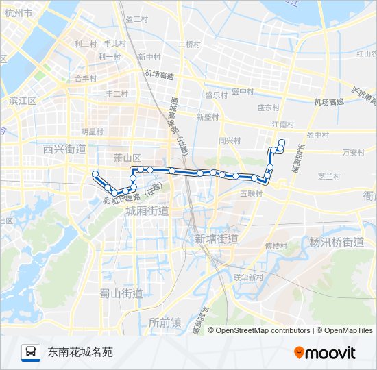 727路 bus Line Map