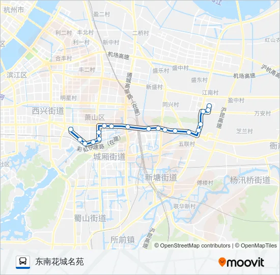 727路 Bus Line Map