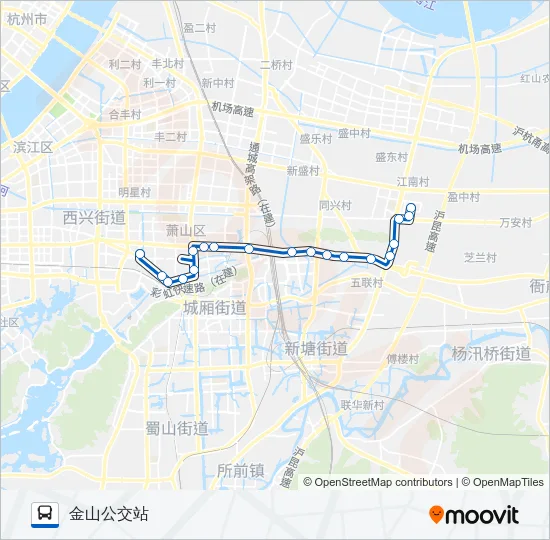 727路 Bus Line Map