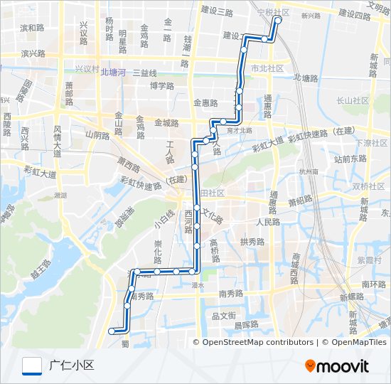729路 bus Line Map