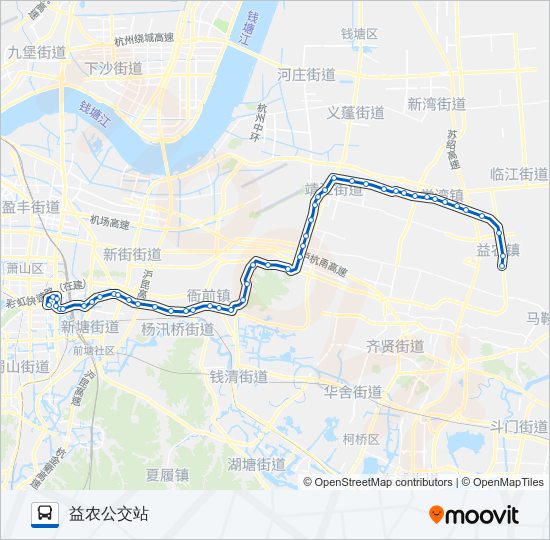 公交731路的线路图