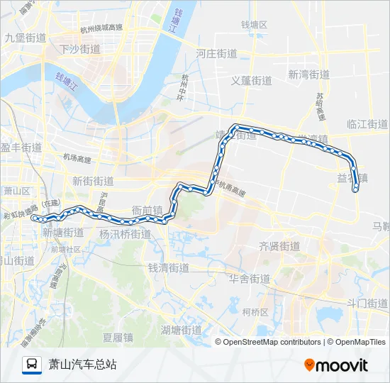 731路 Bus Line Map