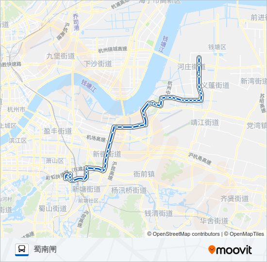 733路 bus Line Map