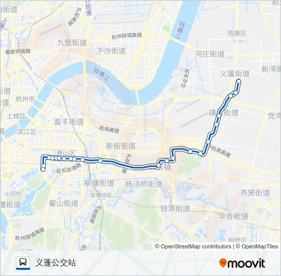 734路 Bus Line Map
