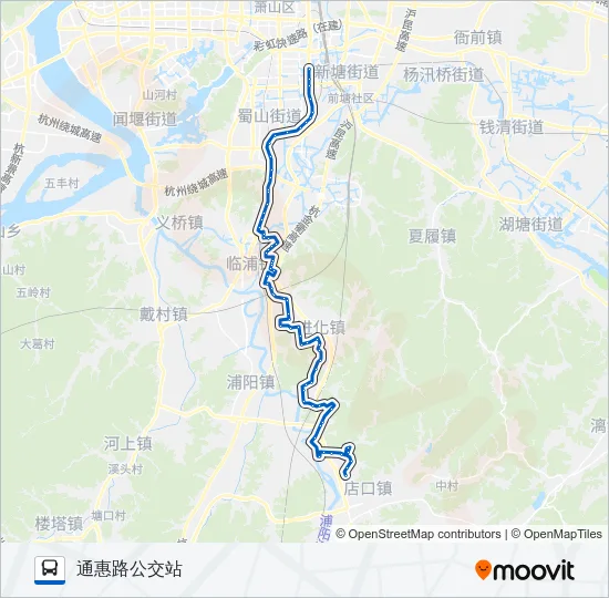 735区 Bus Line Map