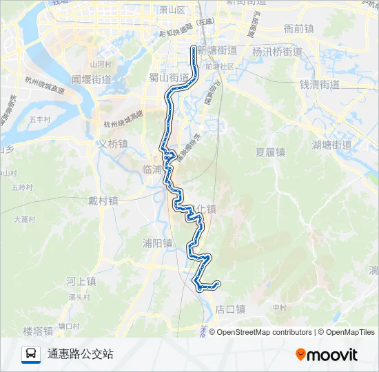 735区 Bus Line Map