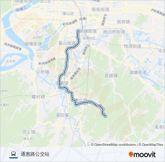 公交735路的线路图