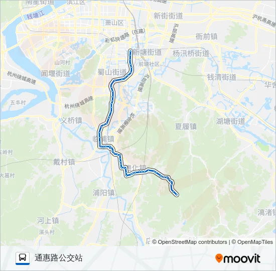 公交735路的线路图
