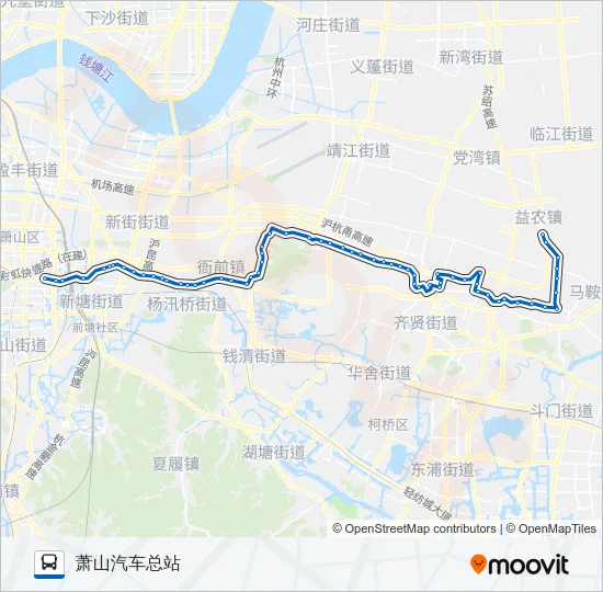 公交736路的线路图