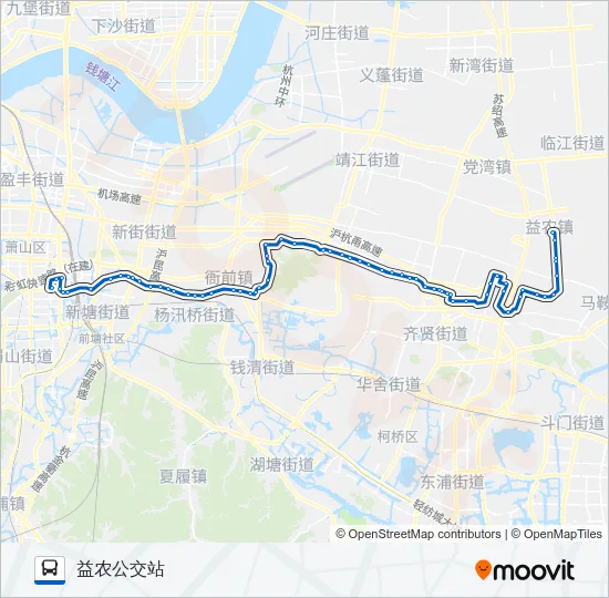 公交736路的线路图