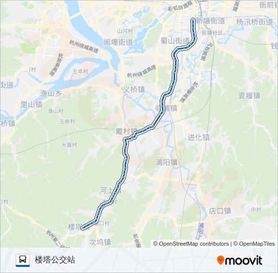 公交738路的线路图