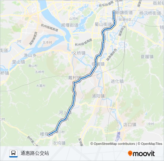 公交738路的线路图