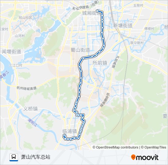 公交739路的线路图