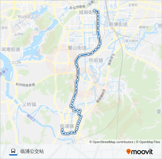 公交739路的线路图