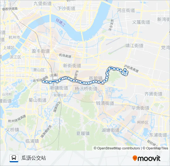 740路 Bus Line Map