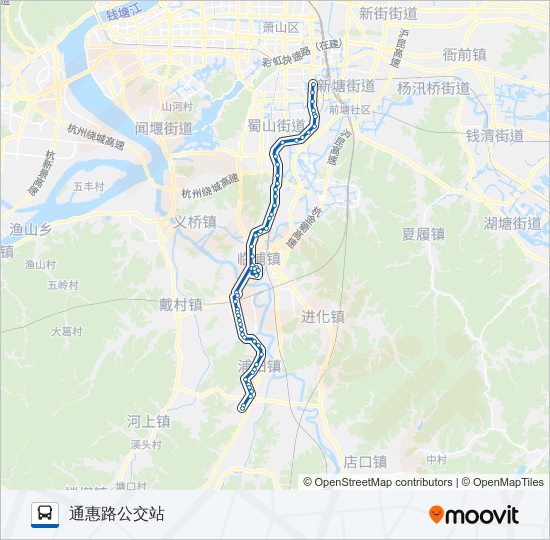 公交741路的线路图