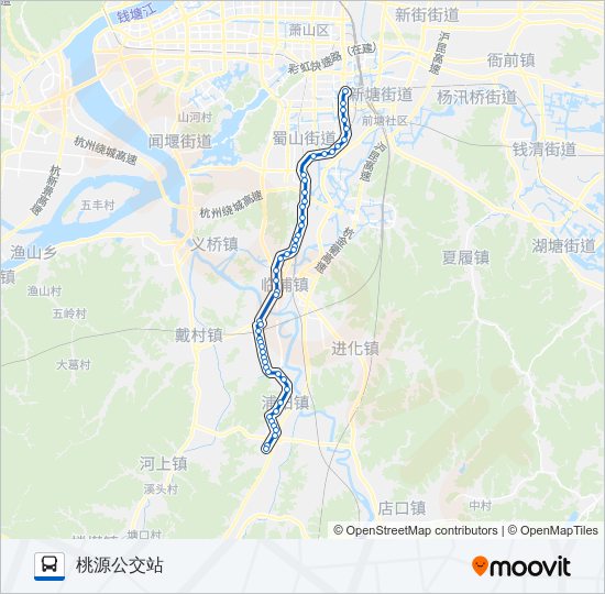 公交741路的线路图