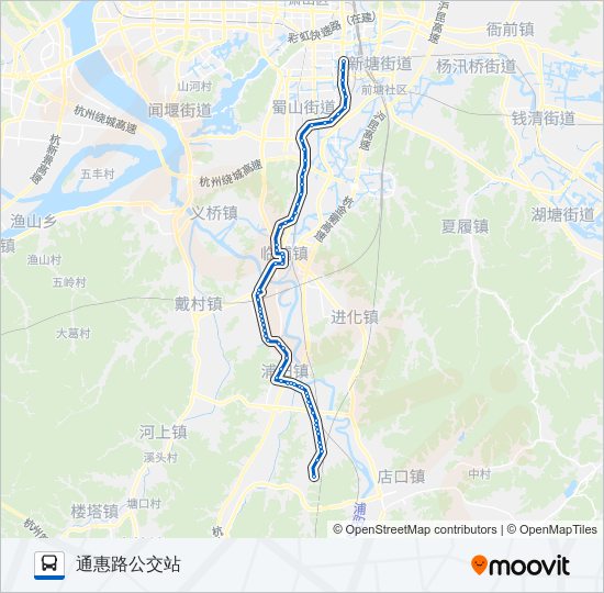 公交742路的线路图