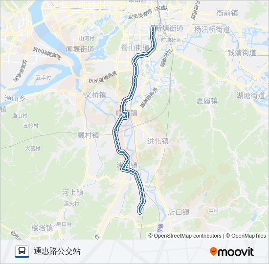 公交742路的线路图