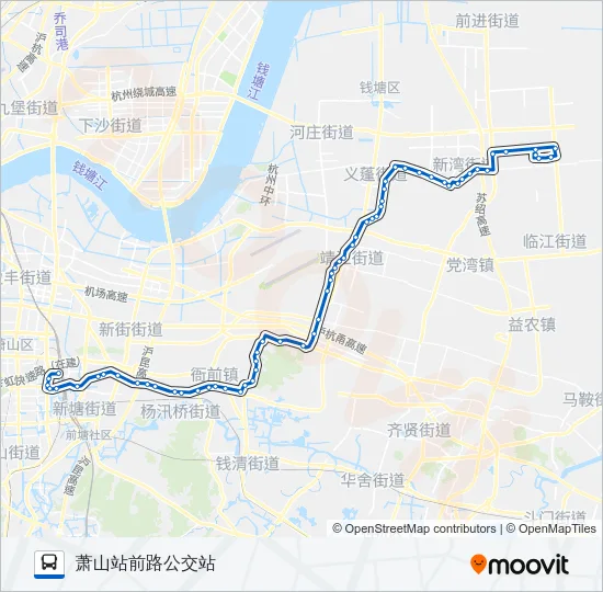 743路 Bus Line Map