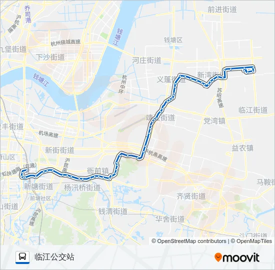 743路 Bus Line Map