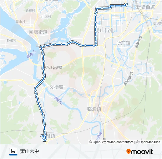 745路 Bus Line Map