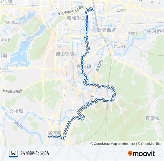 公交747路的线路图