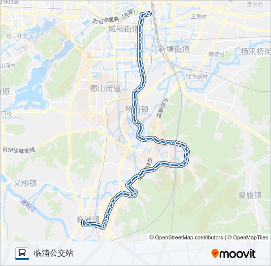 公交747路的线路图