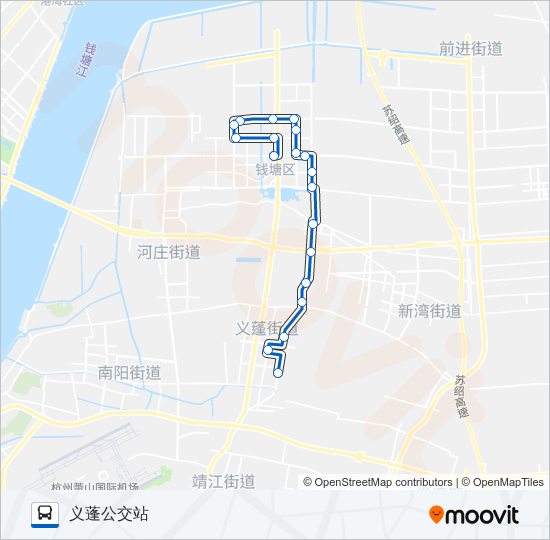 公交749路的线路图