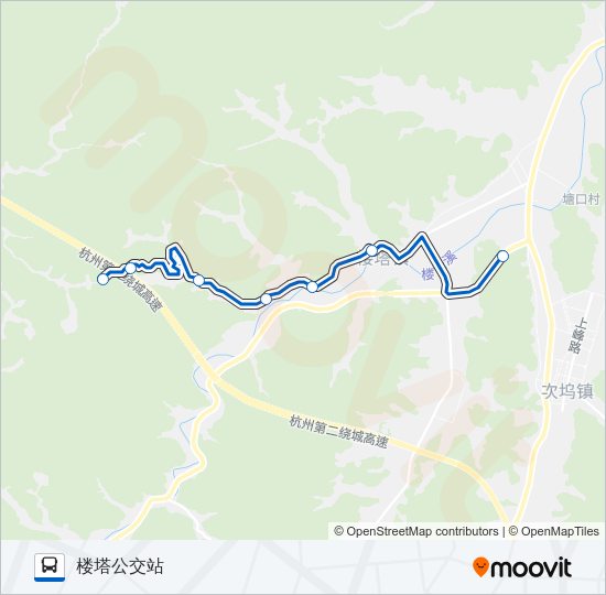 公交751路的线路图