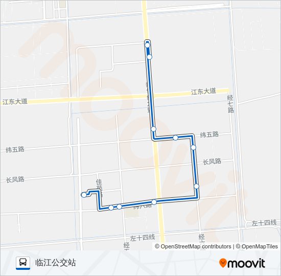 公交757路的线路图