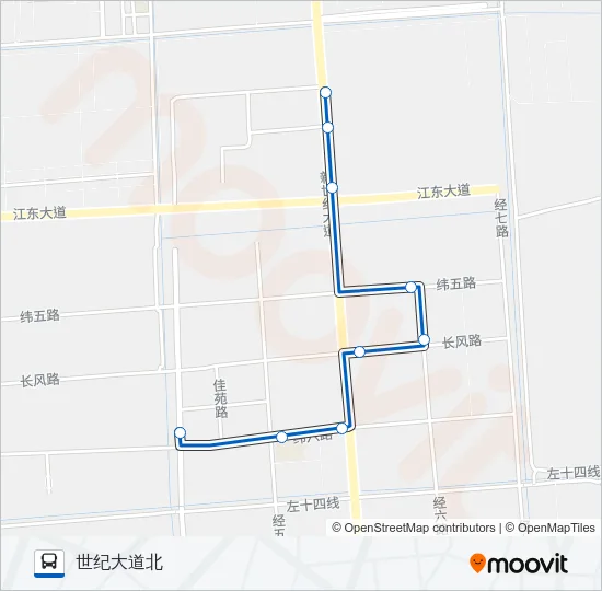 公交757路的线路图